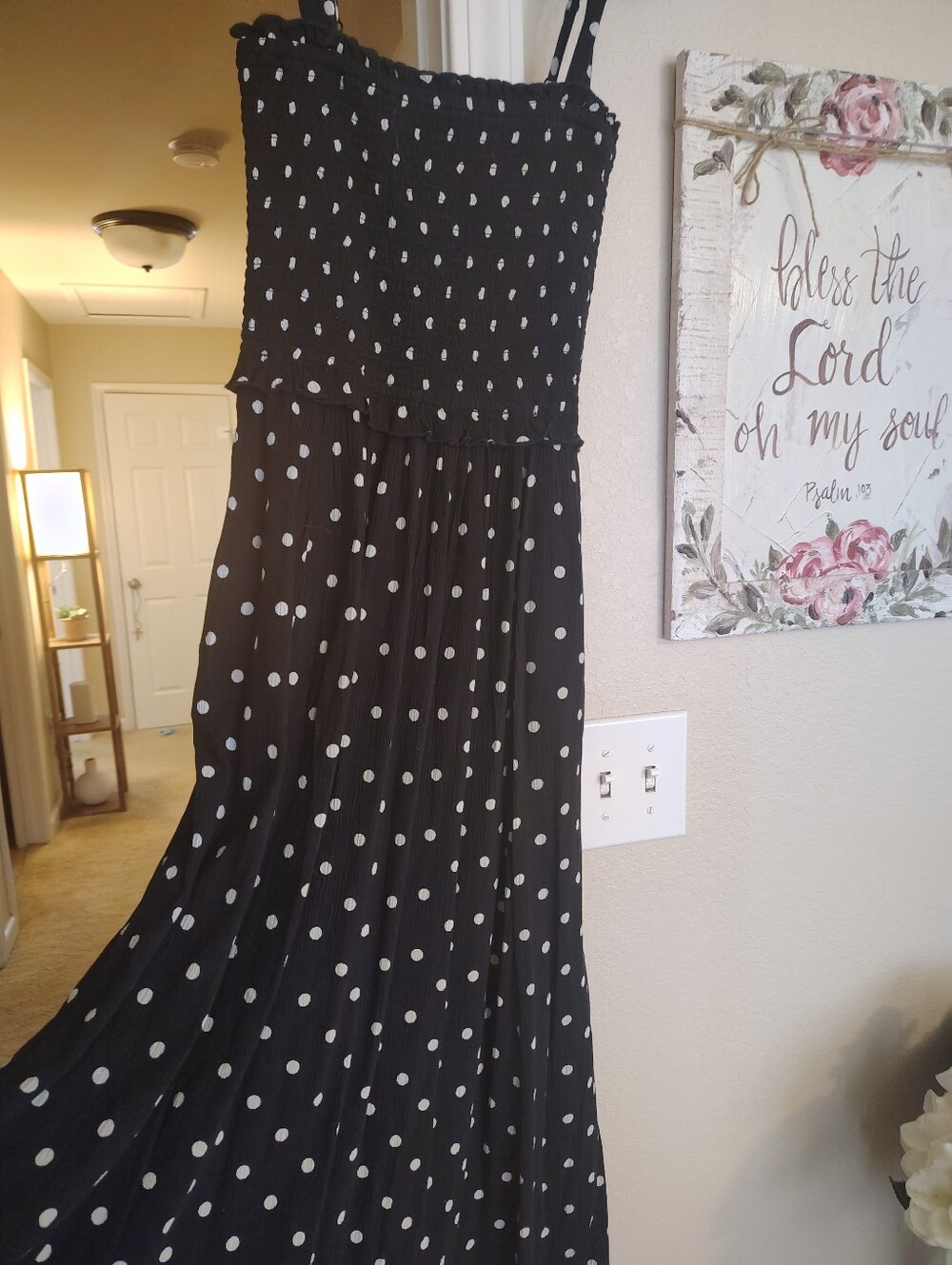 Aerie Navy Blue Polka Dot Dress - Classic Summer Style